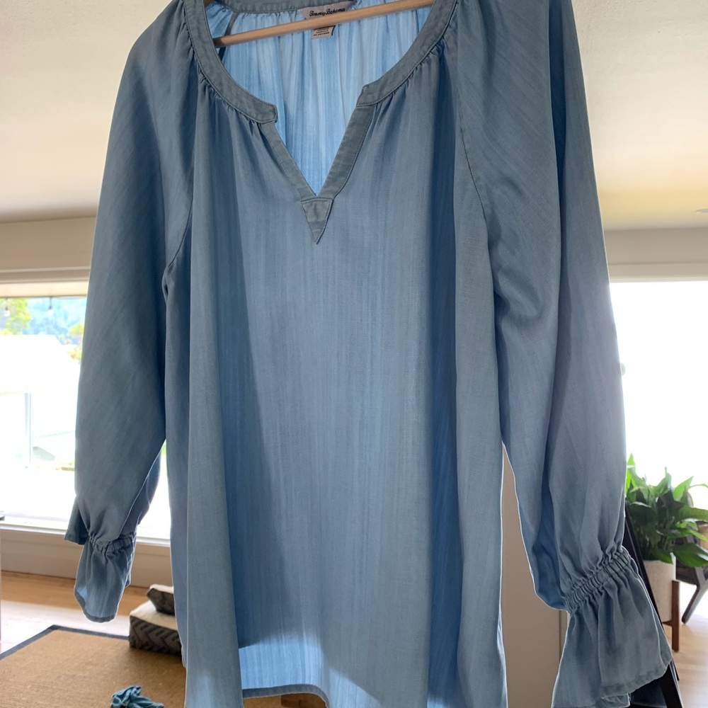 Tommy Bahama Chambray top